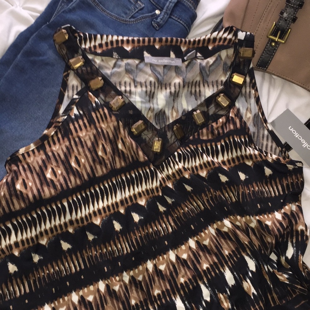 NY Collection Asymmetrical Tank Sz M NWT